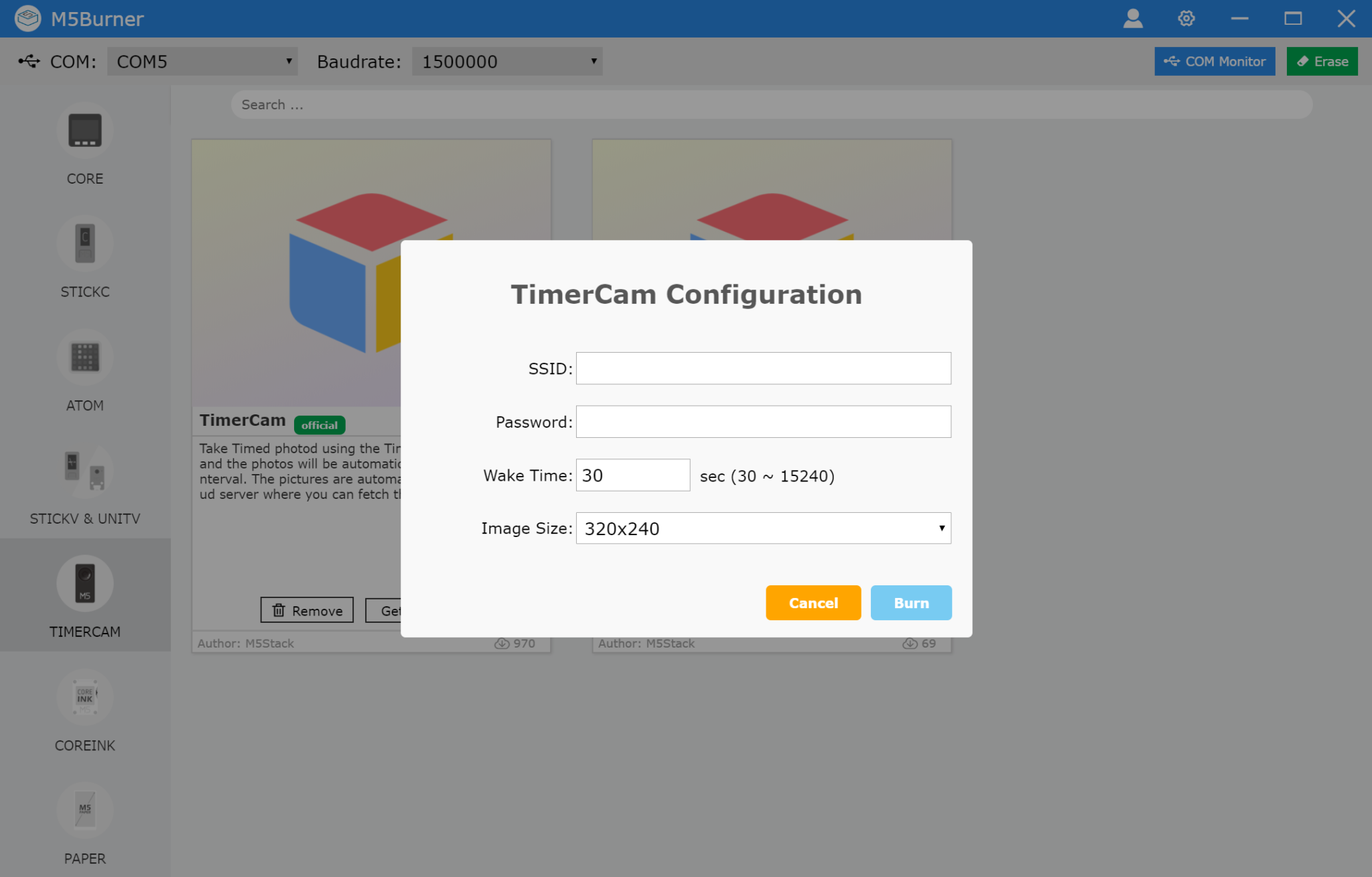 Timer Cameraでサンプルプログラムを動かす | さとやまノート